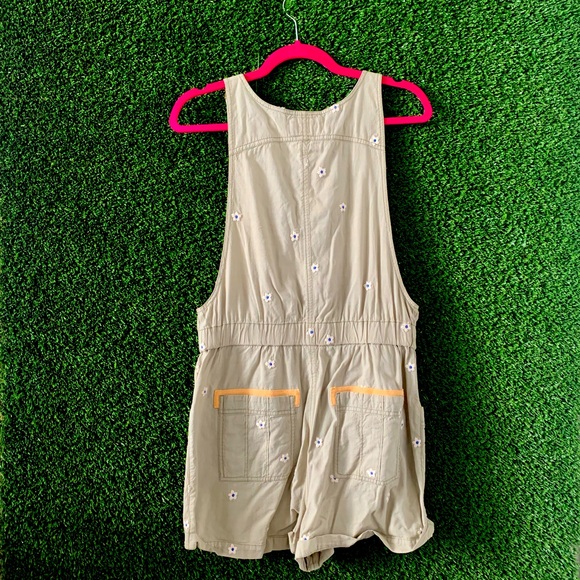 Anthropologie Pilcro Floral Embroidered Overall Shorts - Picture 4 of 12